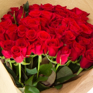 【農家直送 還暦祝いに贈る60本のバラの花束】